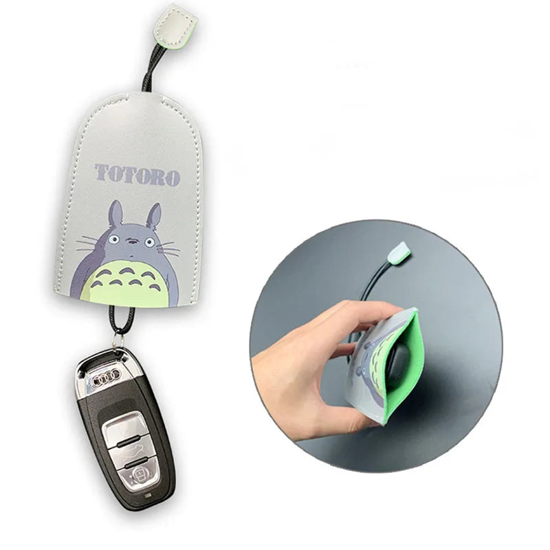 Totoro Unisex Key Bag PU Leather Key Wallets Car Holder Case Keychain Pouch