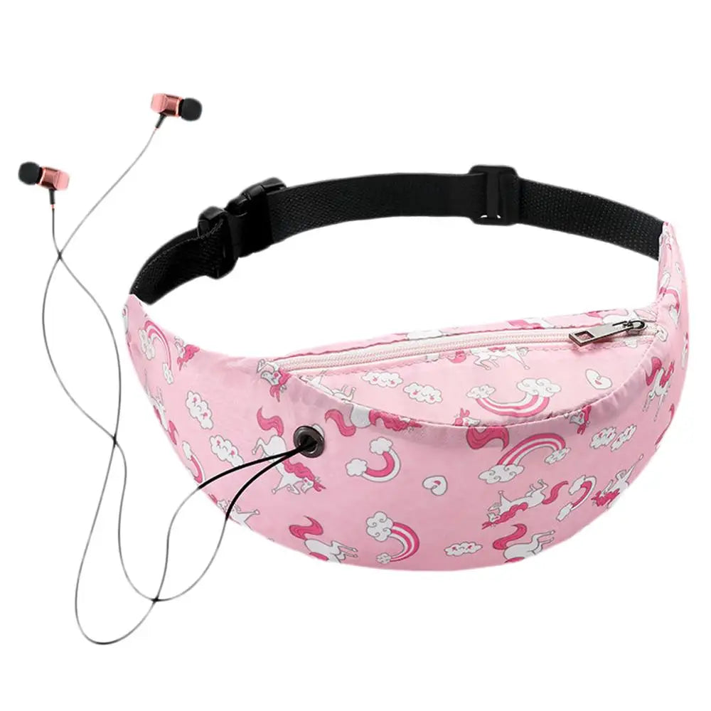 Sequins Unicorn Waist Bag Glitter Kids Fanny Pack