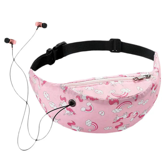 Sequins Unicorn Waist Bag Glitter Kids Fanny Pack