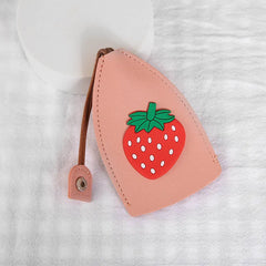 Cartoon Unisex Pull Type Key Bag PU Leather Key Wallets