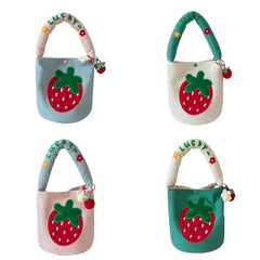 Cartoon Women Shopping Bag Summer Bucket Bag Student Lunch Bags