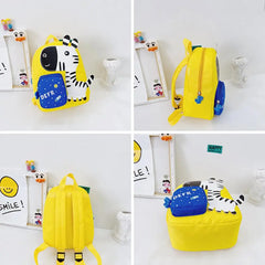 Cartoon Backpack Cotton Children Kindergarten Student School Bag