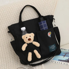 Cartoons Women Handbag Shoulder Bags Large Capacity Canvas