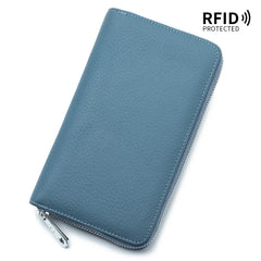 Cash Budget Passport Wallet Clutch Bag for iPhone 13 Pro Zipper Long