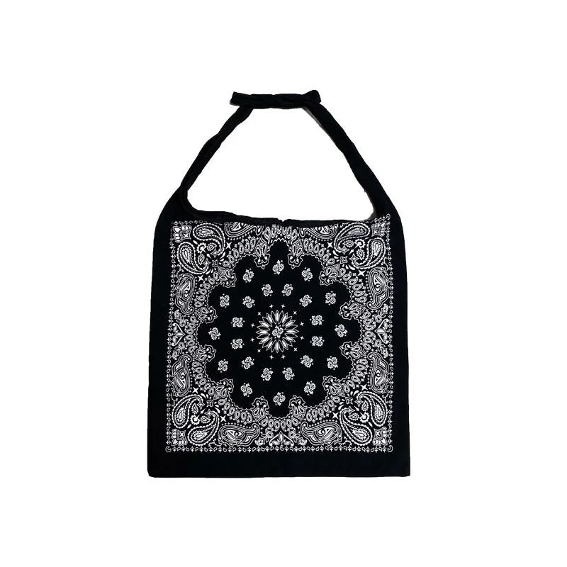 Cashew Flower Harajuku Canvas Bag Shoulder Bag Casual Bag Men And Women