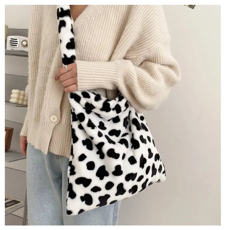Cashmere Bag Women Autumn Winter One Shoulder Bag Net Red Western Gas