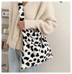 Cashmere Bag Women Autumn Winter One Shoulder Bag Net Red Western Gas