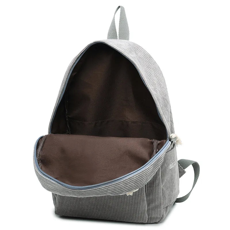 Cashmere School Backpack For Girl Large Capacity Women Canvas Travel Backpack
