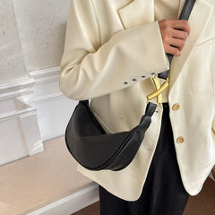 Casual Women Shoulder Crossbody Bags Retro Pu Leather Underarm Bags