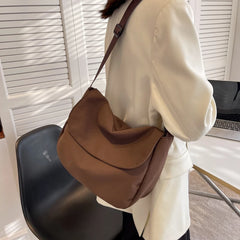 Casual Women Shopper Tote Bag Solid Large Capacity Shoulder Bag Crossbody Bags