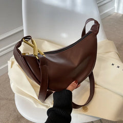Casual Women Shoulder Bags Female Crossbody Bags Retro Pu Leather Underarm Bags