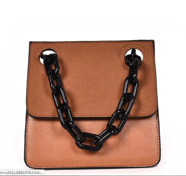 Acrylic Chains Lattice Shoulder Bag Women Handbags Crossbody Bags