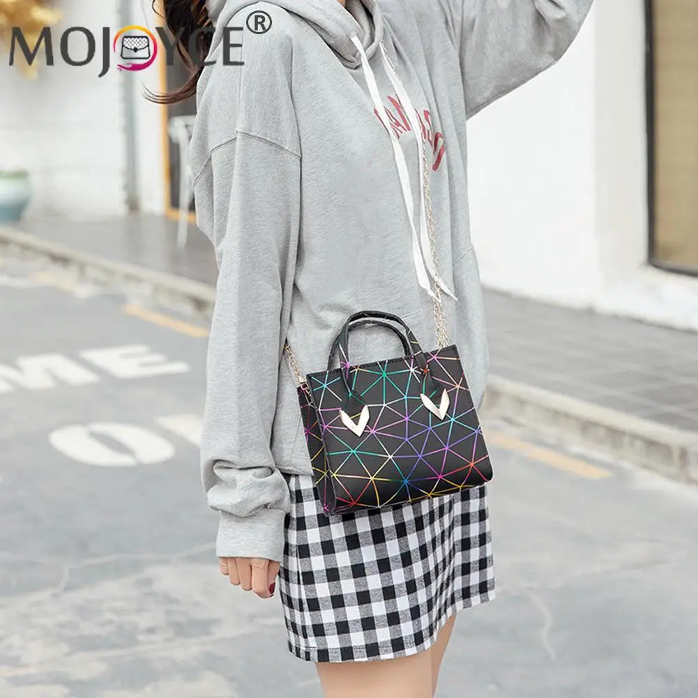 Print Mini Handbag Women PU Leather Crossbody Tote Bag