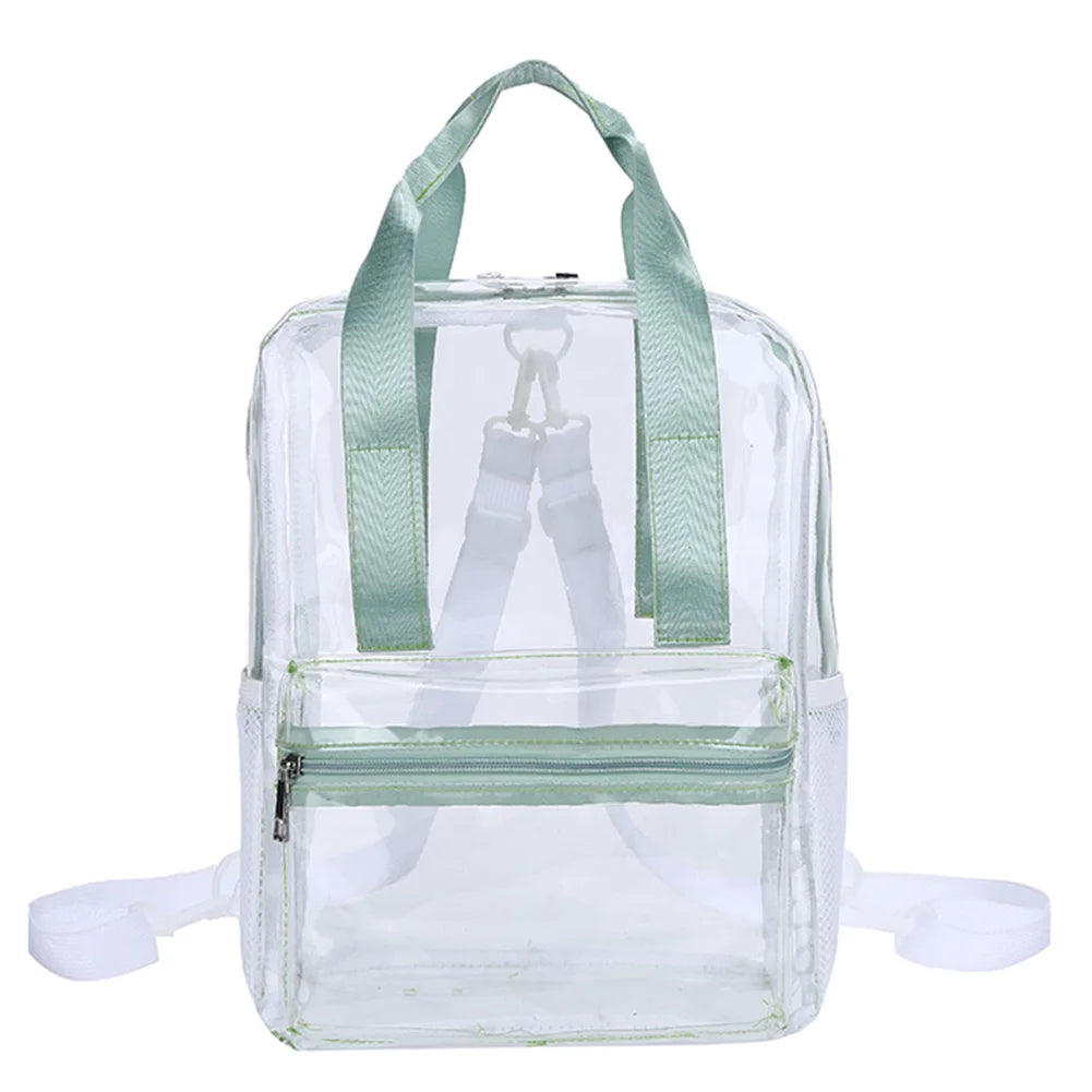 Transparent PVC Women's Backpack All-match Outdoor Waterproof Portable Travel