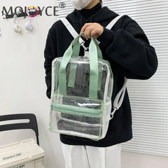 Transparent PVC Women's Backpack All-match Outdoor Waterproof Portable Travel