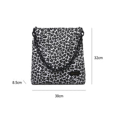 Casual Animal Pattern Handbag Chain Tote Canvas Shoulder Bag