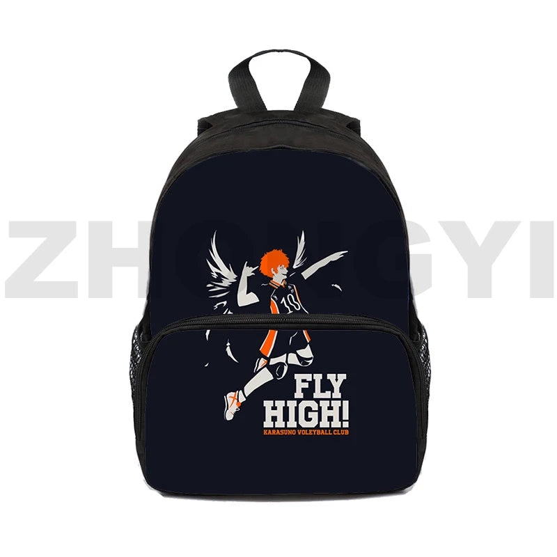 Haikyuu Backpack for Teen Girls 3D Print Karasuno 12 Inch Neko