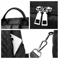 Casual Anti-theft Women's Backpack PU Oxford Shoulder Bags For Teenagers Girl