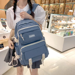 Casual Backpack School Bags For Teenage Girls College Student Women Kids