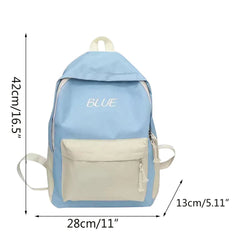 Casual Backpacks Women Patchwork Women Shoulder Bag Nylon Teenage Girl School