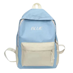 Casual Backpacks Women Patchwork Women Shoulder Bag Nylon Teenage Girl School