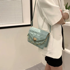 Women's Chain Shoulder Messenger Bag Portable Small Square Bag