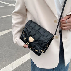 Women's Chain Shoulder Messenger Bag Portable Small Square Bag