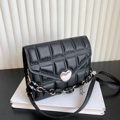 Women's Chain Shoulder Messenger Bag Portable Small Square Bag