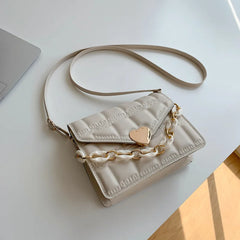 Women's Chain Shoulder Messenger Bag Portable Small Square Bag