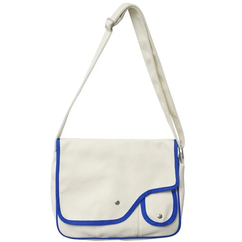 Canvas Crossbody Bag Casual Satchel Shoulder Purse Messenger Bag