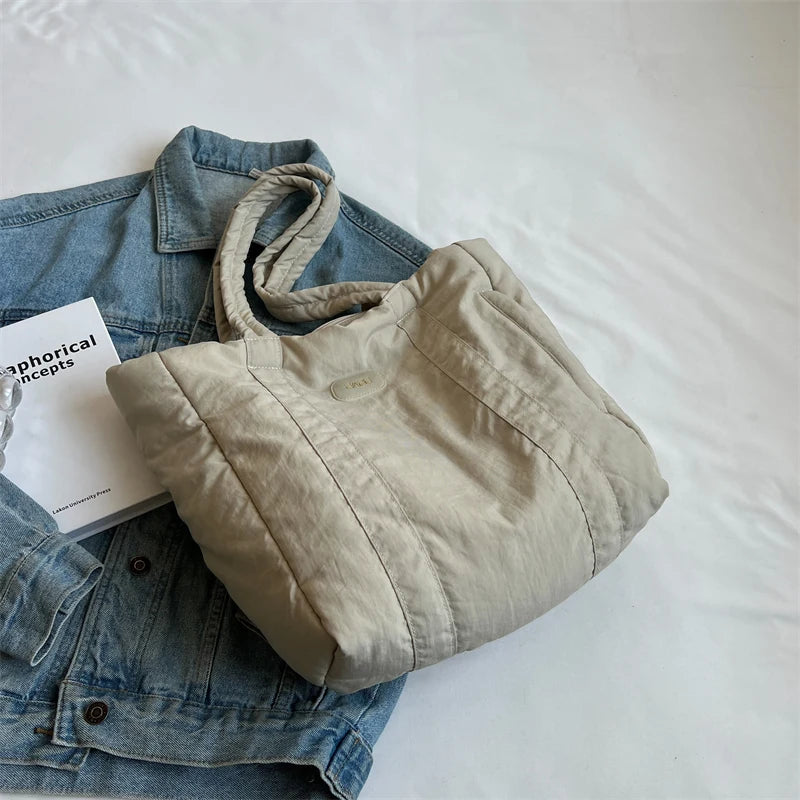 Winter Canvas Women's Big Tote Bag High-capacity Shoulder Side Bags