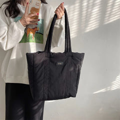 Winter Canvas Women's Big Tote Bag High-capacity Shoulder Side Bags