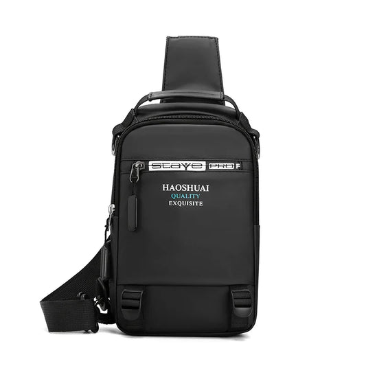 Men's Casual Multifunction Crossbody Bag USB Backpack