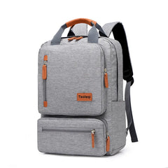 Casual Business Men Computer Backpack Light 15.6-inch Laptop Bag Gray
