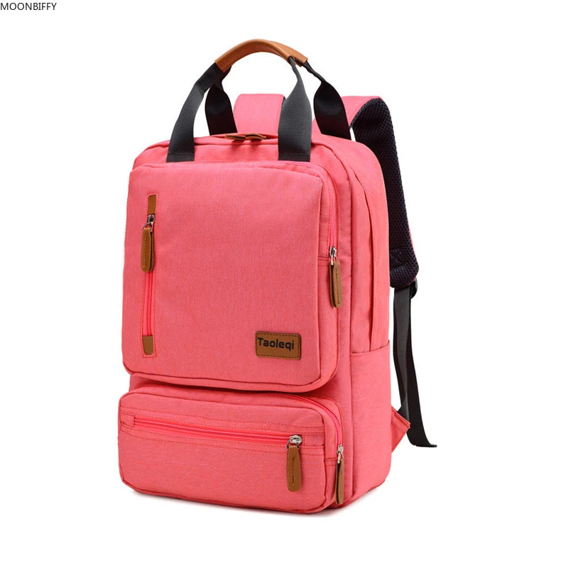 Casual Business Men Computer Backpack Light 15.6-inch Laptop Bag Gray