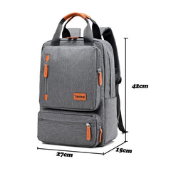 Men's Casual Business Laptop Backpack 15 inch Waterproof Anti-theft