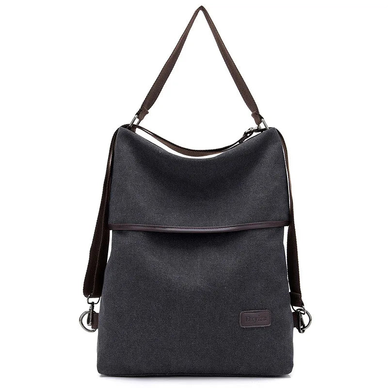Canvas Backpack Girl Multifunctional Travel Women Shoulder Bag Ladies Mochila
