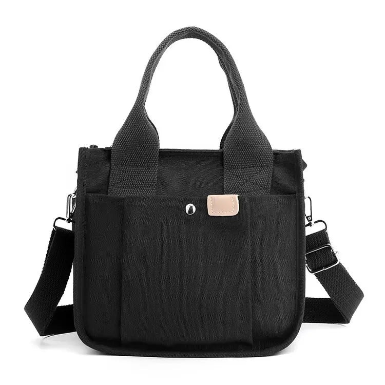 Canvas Tote Bag Small Shoulder Crossbody Handbag Shopper Purses
