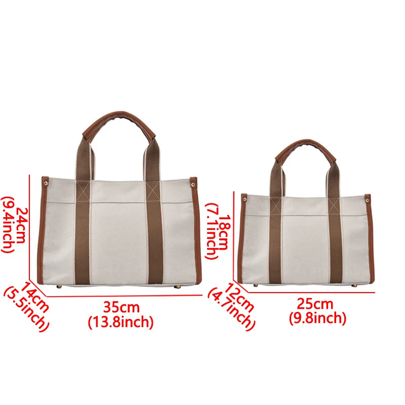 Canvas Tote Bag for Women Large Capacity Shopper Handbag Shoulder Bag