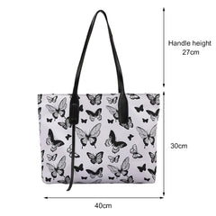 Canvas Animal Print Shoulder Bag for Women, Large Capacity Tote