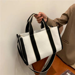 Canvas Women Handbag Large Capacity Crossbody Tote Shopper Purse