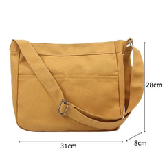 Casual Messenger Bag for Women Soft Surface Large Capacity