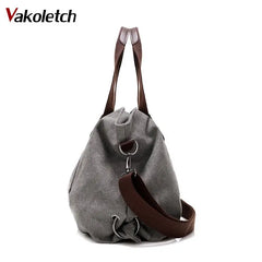 Casual Canvas Shoulder Bags Vintage Crossbody Messenger Bags Female Tote Bag