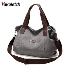 Casual Canvas Shoulder Bags Vintage Crossbody Messenger Bags Female Tote Bag