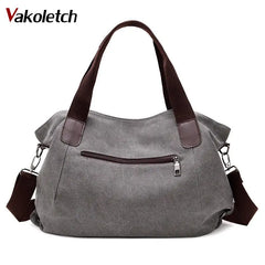 Casual Canvas Shoulder Bags Vintage Crossbody Messenger Bags Female Tote Bag