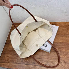 Canvas Shoulder Bags Women Daily All-match Student Large Capacity Handbags
