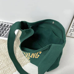 Canvas Shoulder Bag for Women Crossbody Messenger Handbag Tote