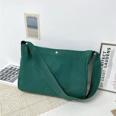 Canvas Shoulder Bag for Women Crossbody Messenger Handbag Tote