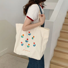 Casual Canvas Shoulder Bags for Women Matching Women's Bag Large Capacity