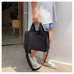 Casual Canvas Tote Shopper Bag for Women Handbag Shoulder Crossbody Clutch Purse